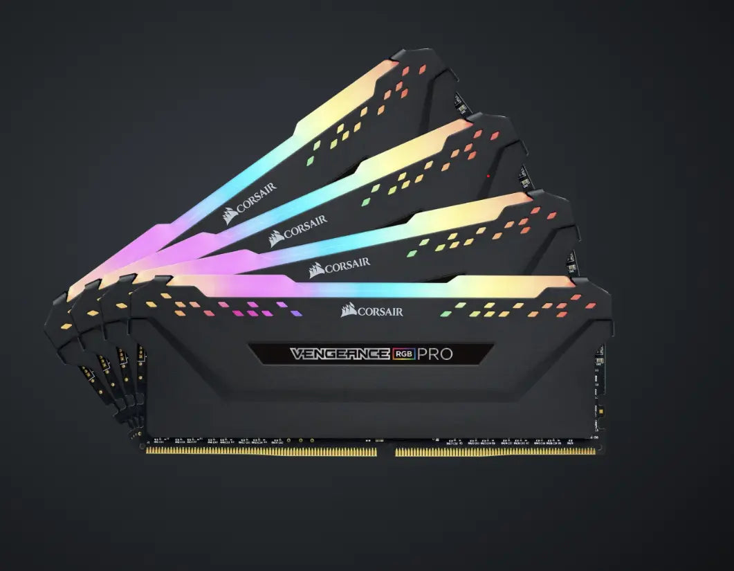 Corsair VENGEANCE® RGB PRO 32GB (4 x 8GB) DDR4 DRAM 3200MHz C16 Memory AMD