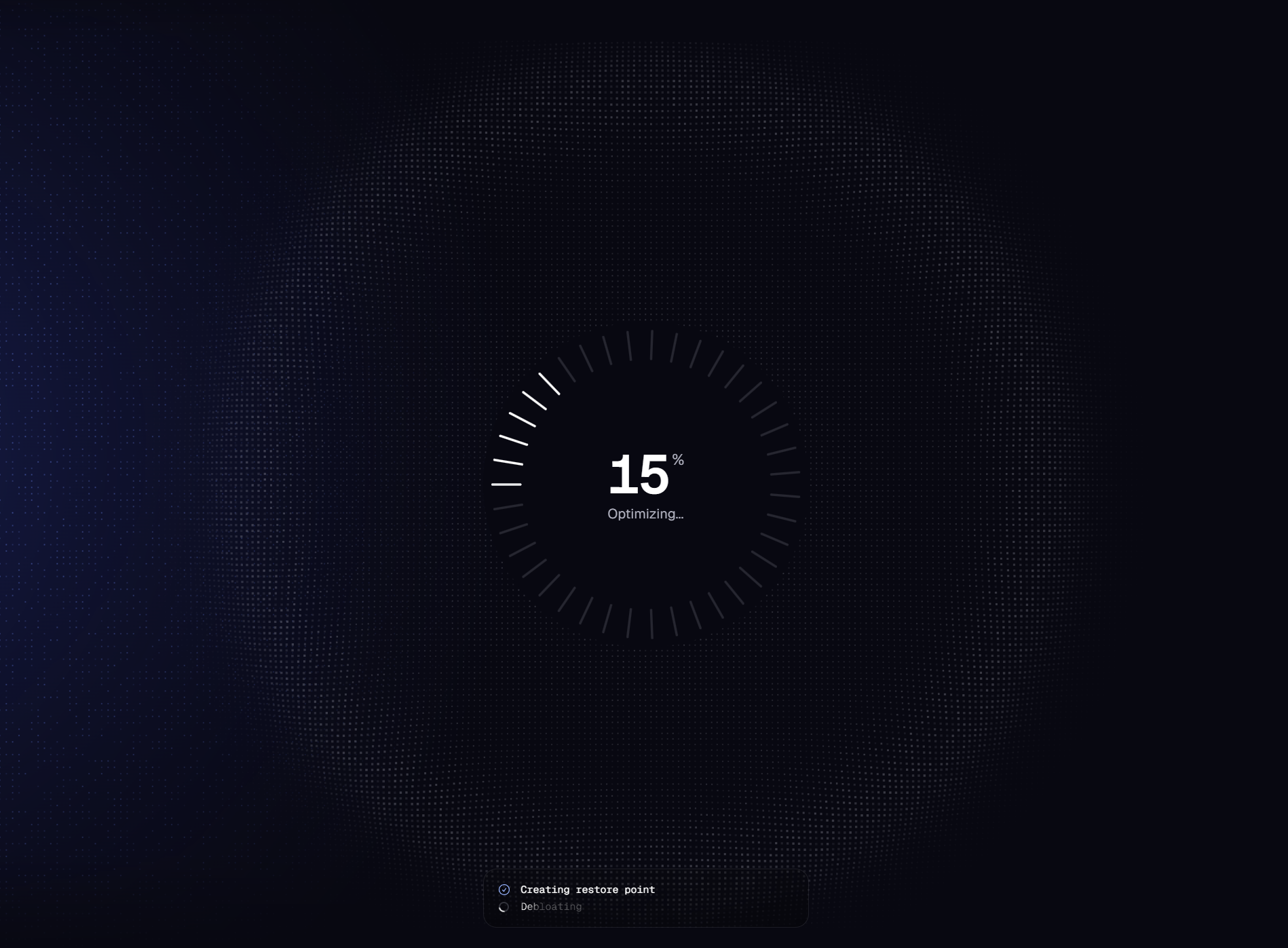 One-click PC cleanup